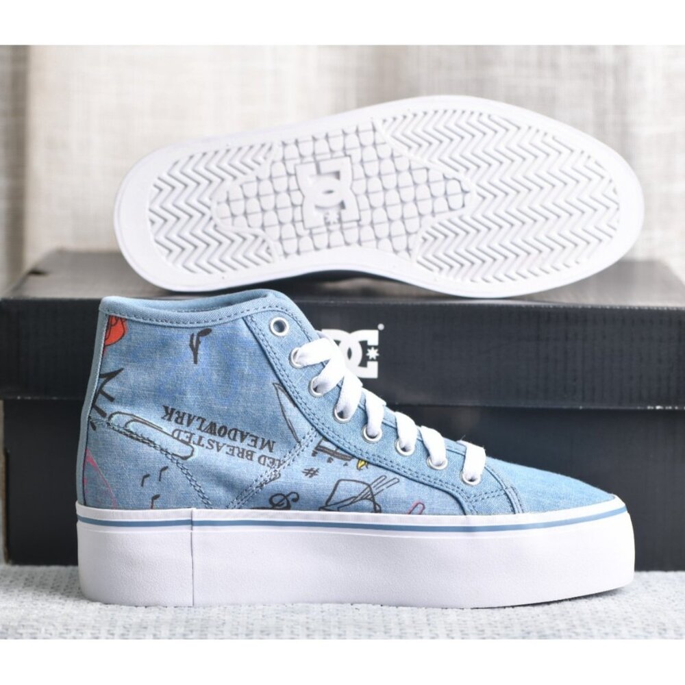 New! Size: 5.5 Women | Dolce & Gabbana Manual Hi Platform | Denim Color - Picture 14 of 15